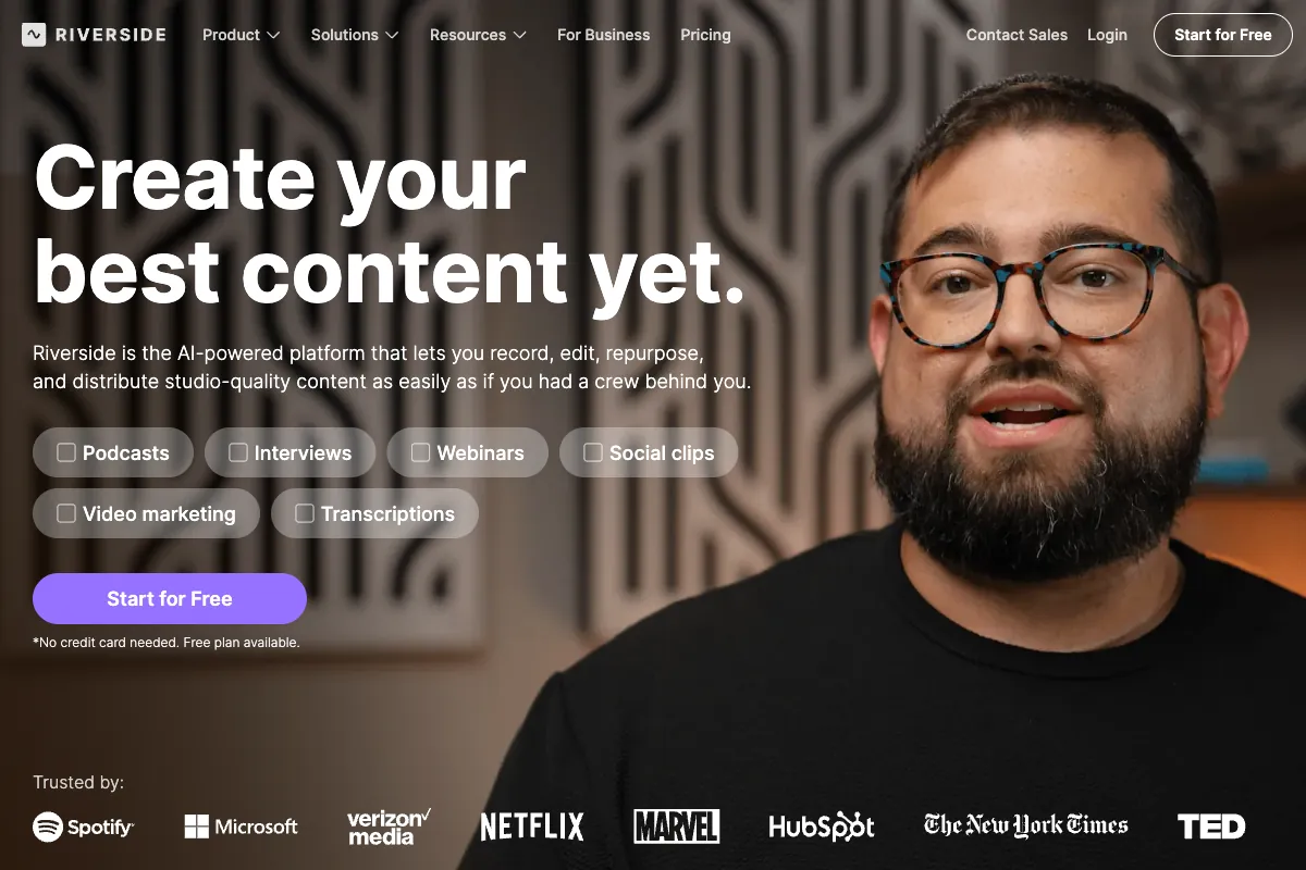 Обзор Riverside.fm: удалённая запись студийного качества и ИИ-редактирование article