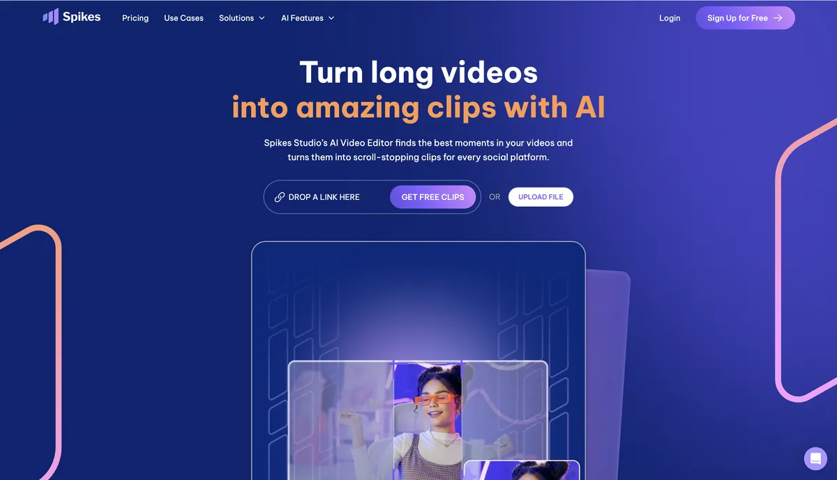 Обзор Spikes Studio: инструмент на основе ИИ для создания вирусных клипов article